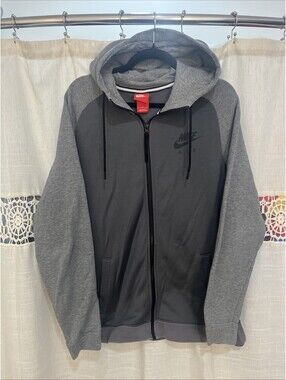 Nike Tech Fleece Hoodie Jacket Men's Large Gray Full Zip Sweatshirt